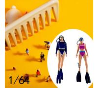 2pcs 1/64 Scala sirene suoni di immersioni per la casa delle bambole di