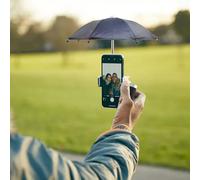 2PCS/1 Mini Ombrellone da Sole per Telefono da Esterno - Ombrellino Anti-UV e Tenda Pieghevole. Ideale per Corrieri di Consegna Cibi, Appassionati di Motociclette, Viaggiatori all'Aperto, Ciclisti e P