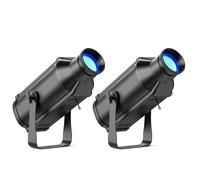 2PCS 100W LED Pin Spot Luce RGB 4 in 1 Proiettore a Sfera da Discoteca 4 Modalità controllo con Regolazione manuale Spot Lights per Feste Matrimoni Spettacoli Bars Discoteca