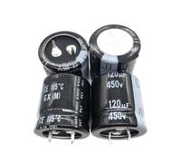 2Pcs/10Pcs 120uF 450V GX 25x25mm 450V120uF Long Life Snap-in PSU Capacitor AUOQKQUT(10Pcs)