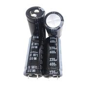 2PCS/10PCS 220uf 400v GU 22x50mm 400V220uF Snap-in PSU Capacitor ICXLPMC(10PCS)