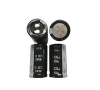 2PCS/10PCS 220uf 450v GN/GW 25x45mm 450V220uF Snap-in PSU Capacitor ICXLPMC(One Size)