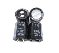 2PCS/10PCS 3300uf 35v GU/GY 22x25mm 35V3300uF PSU Capacitor MQXFCZUX(One Size)