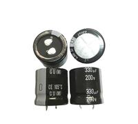2PCS/10PCS 330uf 200v GU 25x25mm 200V330uF Snap-in PSU Capacitor EKFBQBGW(10PCS)
