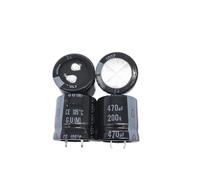 2PCS/10PCS 470uf 200v GU 25x25mm 200V470uF Snap-in PSU Capacitor ICXLPMC(10PCS)
