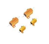 2PCS 10W 25W RX24 Aluminum Power Metal Shell Case Wirewound Resistor 0.1~10K 0.1 0.2 0.3 1 2 68 10 20 100 200 500 1K 10K Ohm BIANMTSW(25W-0.4 Ohm)