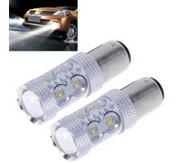2PCS 1156 / BA15S 650 Lumen 50W 10-3535-LED 6500K Indicatore di direzione a luce