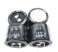 2pcs 120UF 400V 30x20 Aluminum Electrolytic Capacitor 400V120UF 30 * 20MM CZAOINCU
