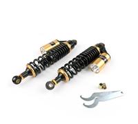 2pcs 13.5" 340mm Air Shocker Rear Shock Absorbers For Yamaha Ducati Black&GD H7