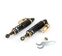 2pcs 13.5" 340mm Air Shocker Rear Shock Absorbers For Yamaha Ducati Black&GD L3