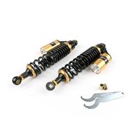 2pcs 13.5" 340mm Air Shocker Rear Shock Absorbers For Yamaha Ducati Black&GD T9