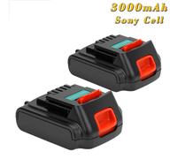 2Pcs 14.4V 3.0Ah Al litio Batteria Per Black Decker LB16 BL1514 BL1314 BL1114