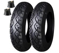 2PCS 14x3.0 Copertone per Bicicletta con Camera D'aria | 14x3.0 Camera D'aria in Nylon 8PR | Battistrada a Blocchi, Carico Massimo 150 Kg, Pressione 300 KPa, Velocità F