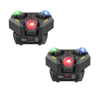 2PCS 150W Teste Mobili LED RGBW Luci Discoteca con Stroboscopi COB 19/29CH Moving Head Fari per Palco Party Disco Club