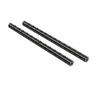 2pcs 15mm Seguire la barra di messa a fuoco in lega di alluminio con filettatura espandibile da 1/4 pollici Auxiliary Fotografia Attrezzature Fotografia Tubo di Estensione