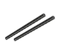 2pcs 15mm Seguire la barra di messa a fuoco in lega di alluminio con filettatura espandibile da 1/4 pollici Auxiliary Fotografia Attrezzature Fotografia Tubo di Estensione