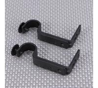 2pcs 18-22 mm Porta a tentatta regolabile tende a bordo rotaino (nero)