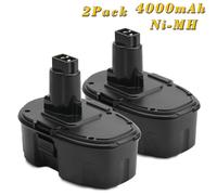 2Pcs 18V 4Ah Ni-MH Batteria per Dewalt DC9096 DE9098 DE9503 DE9095 DW9096 DW9099