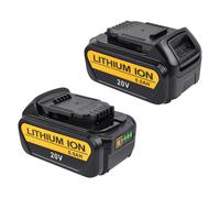 2Pcs 18V 6000mAh Al litio Batteria per Dewalt DCB184 DCB182 DCB180 DCB203 DCB205