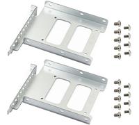 2pcs 2.5 "a 3.5" Supporto del vassoio del disco rigido per PCI SSD HDD Staffa di Montaggio in Metallo Adattatore
