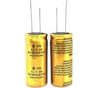 2PCS 2.7V Condensatore Tipo R 1F 1.5F 2F 3.3F 4F 5F 8F 10F 15F 25F 30F 50F 60F 100F Registratore di Guida Condensatore Farad Componente (Size : 2.7V15F 12X25)
