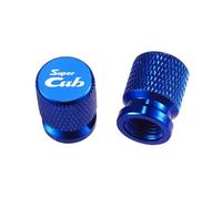 2Pcs 2025 New Motorcycle Accessories Tire Valve Air Port Stem Cover Caps Compatible With Super CUB C70 90 110 C125(Blue)