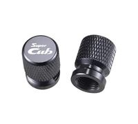2Pcs 2025 New Motorcycle Accessories Tire Valve Air Port Stem Cover Caps Compatible With Super CUB C70 90 110 C125(Titanium)