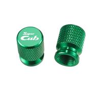 2Pcs 2025 New Motorcycle Accessories Tire Valve Air Port Stem Cover Caps Compatible With Super CUB C70 90 110 C125(Green)