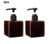 2Pcs 227ml/250ml Plastica Ambra Pompa Bottiglie for Mano Sapone Liquido