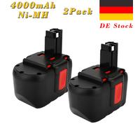 2Pcs 24V 4.0Ah Ni-MH Batteria per Bosch BAT299 BAT030 BAT031 PSB GSR GSB 24 VE-2