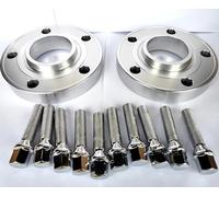 2PCS 25 Millimetri Auto Ruota Spacer Hub Adattatore Accessori Per Z4 Z8 E52 2001-2003 Per E60 2005 rondella(Argento)