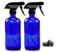 2pcs 250ml Vuoto Vetro Spray Contenitore Ricaricabile Per Oli Essenziali Prodotti di Pulizia Trigger Spruzzatore Con E Impostazioni di Flusso