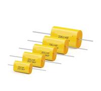 2Pcs 250V MKP Capacitor HIFI Fever Audio Metal Film Coupling Frequency Dividing 1UF 1.5UF 1.8UF 2.2UF 2.7UF 3.3UF AUOQKQUT(250V22UF)