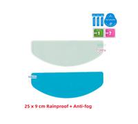 (2PCS-25x9-B1B2) Pellicola protettiva trasparente antiappannamento e antipioggia per casco da moto Nano