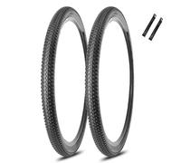 2PCS 26/27,5/29 Pollici Set Di Pneumatici Per Mountain Bike Con Coppia Di Leve Per Pneumatici 26X1,95/27,5X2,1/29X2,25 Pollici Pneumatico Di Ricambio Resistente Alle Forature(Black,26x2.10)