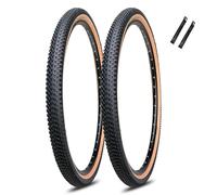 2PCS 26/27,5/29 Pollici Set Di Pneumatici Per Mountain Bike Con Coppia Di Leve Per Pneumatici 26X1,95/27,5X2,1/29X2,25 Pollici Pneumatico Di Ricambio Resistente Alle Forature(Brown,27.5x2.25)