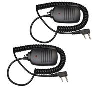 2pcs 2Pin Mini Altoparlanti Con Premere per Parlare Microfono Kenwood Th- Serie