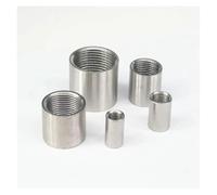 2PCS 3/4" BSPP Female Thread 304 Stainless Steel Pipe Fitting Full Socket Round Connector for Water Oil Air ZGPOSQKZSC
