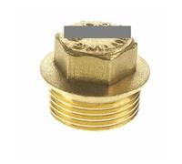2pcs 3/4" BSPP Male Brass Pipe Countersunk Hex Head Socket End Cap With Flange