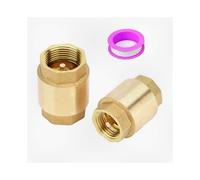 2pcs 3/4 Inch NPT Female Thread Spring Loaded Check Valve, Solid Brass One Way Non Return Valve for Water Pump and Well System