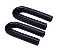 2pcs 3/4" Silicone 180 Degree U-Shape Bend Elbow Coupler Hose Turbo Pipe Use