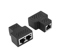 2PCS 3.5MM Maschio Rete a 3RJ45 8 Core Jack Splitter Adattatore Distributore di Rete POE, Realizza 2 Set di Apparecchiature e Accesso a Internet Simultaneo