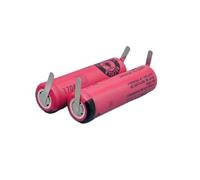 2PCS 3.7V 740mAh Batteria Compatibile for Braun Oral B Pro 2 Tipo 3766 IO4 IO5 IO6 IO7 IO9 IO8 3758 3759 Spazzolino Elettrico(Solder leg battery)