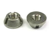 2pcs 3/8-16 Tri-Groove Tamper Proof Sicurezza Dadi Ss Antifurto, 316 Inox