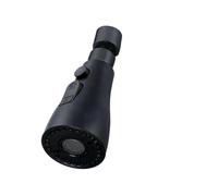 2pcs 3 In 1 Kitchen Faucet Extender 360 Degree Rotate Pull Out Tap Multi-mode Strong Flushing Booster Accessories Per Cucina(Black)