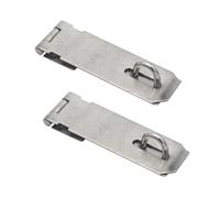 2Pcs 3 Pollici Lucchetto Hasp Door Clasp Hasp Lock Latch Blocco in acciaio