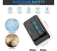 2PCS 3 Porte 12V RV USB Presa 90W Dual PD3.0 Tipo-C 72W E USB QC3.0