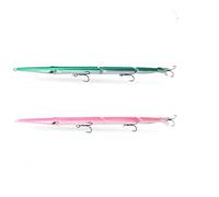 2PCS 3 sezioni snodabili esche da pesca 255mm/30.6g acqua salata affondamento ago duro richiamo for attrezzatura da pesca al pesce azzurro(002 004)
