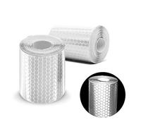 2pcs 3000mm * 50mm Nastro di sicurezza autoadesivo riflettente ad alta intensità con nastro riflettente prismatico in vinile