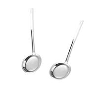 2pcs 304 304 In Acciaio Inox Setaccio Mesh Filtro per uova in camicia e olio filtrante Professionale Cucina Colino Filtro Particelle Fine